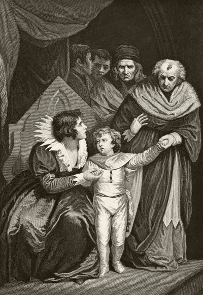 Elizabeth Woodville, Queen Consort of King Edward IV of England, Surrendering her Son, from 